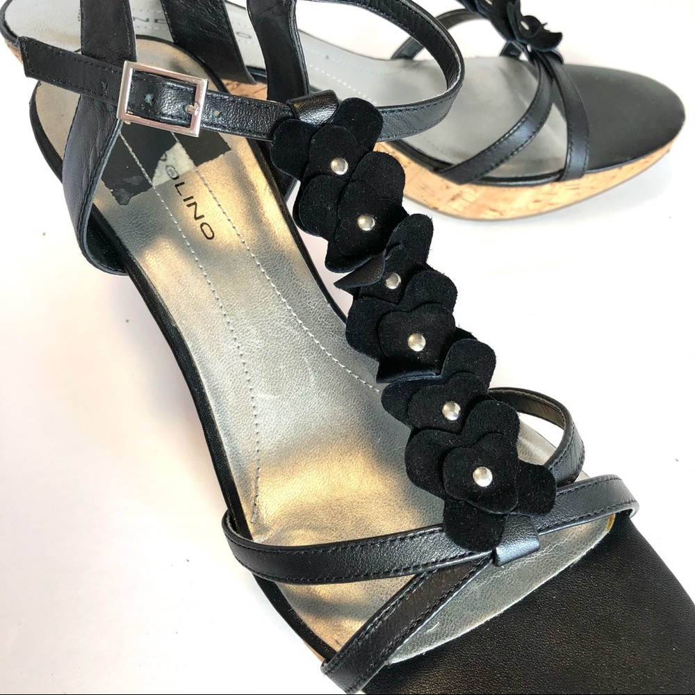 ⭐️ Bandolino Women's Ninette Leather Wedge Sandals 10 - Picture 3 of 15